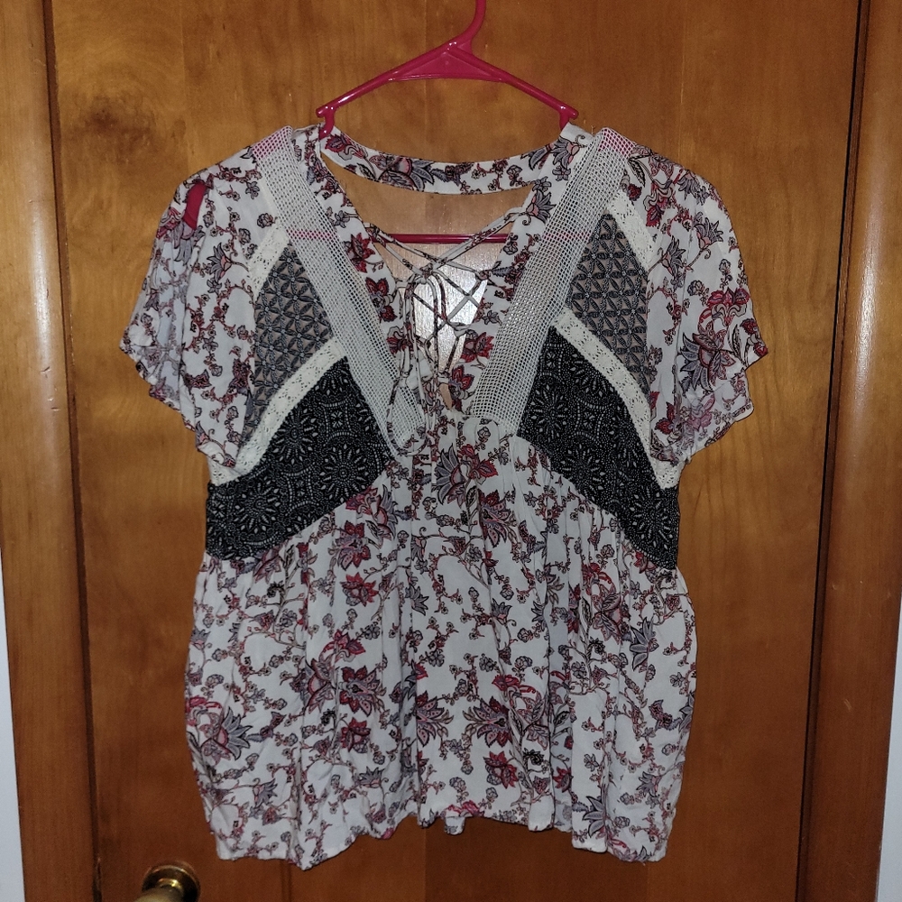 Gimmicks Floral Open Back Top